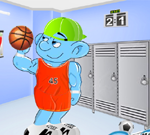 Sportowa ubieranka Smurf